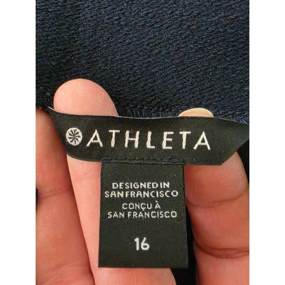 Athleta Endless High Rise Cargo Pants Size 16 Navy Stretch Utility Travel 467187 - Picture 4 of 16